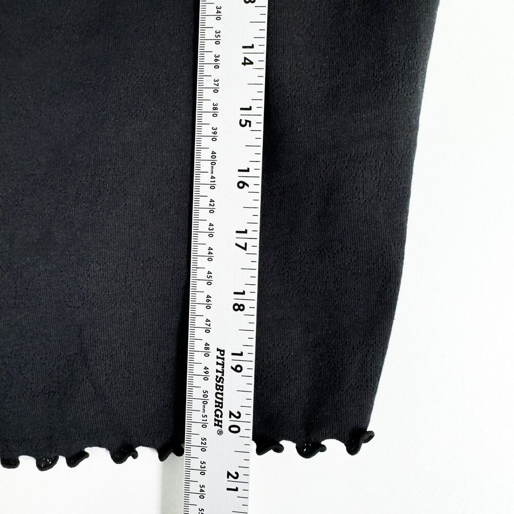 SKIMS Pointelle Logo Cami Top Womens Summer Lounge Comfy Cropped Black Sz 3X NWT - Picture 5 of 9